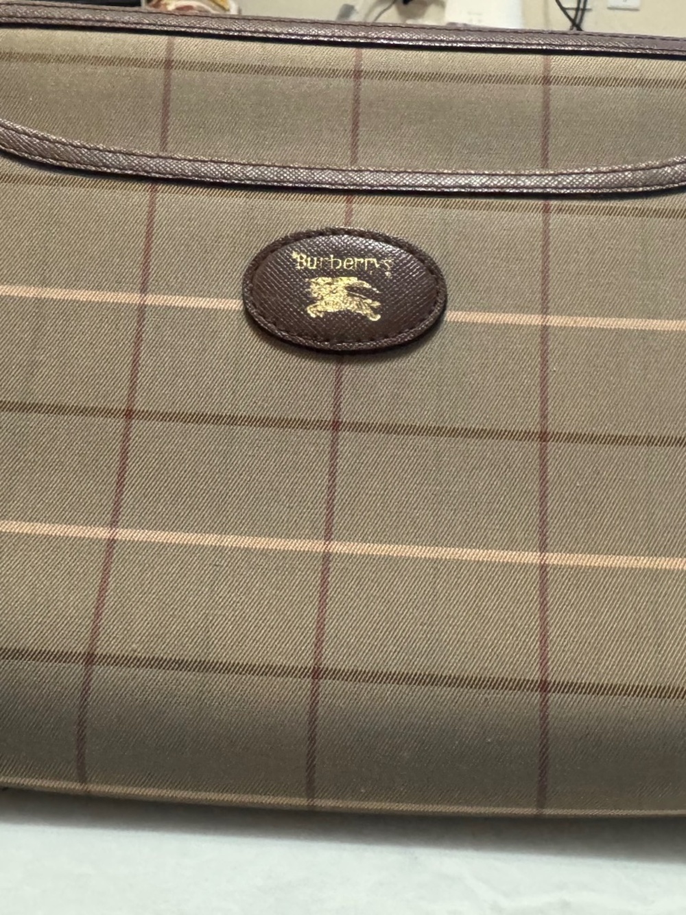 Burberry Vintage Check CanvasClutch
